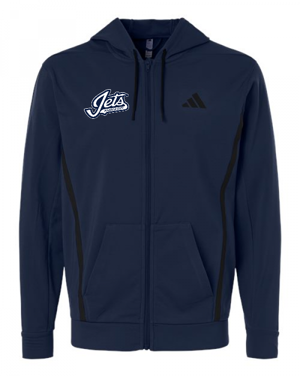 Adidas Men's Game & Go Fleece Full-Zip Hooded Sweatshirt - AT208