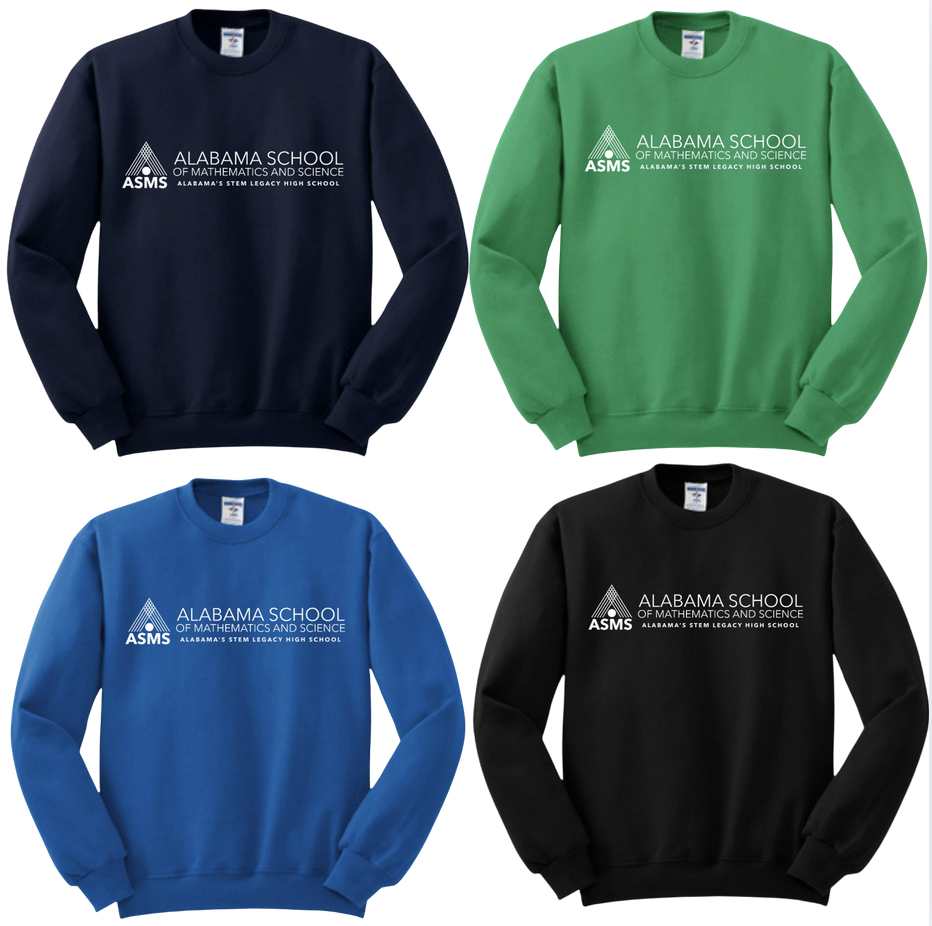 Crewneck with Alabama School of Math & Science Logo