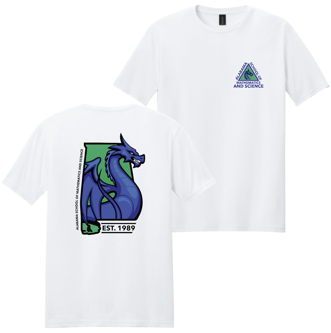 T-Shirt with Triangle Logo & Est. 1989 Logo