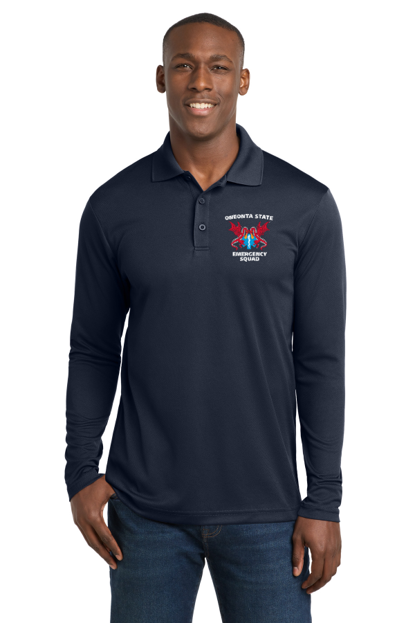 PosiCharge  RacerMesh  Long Sleeve Polo