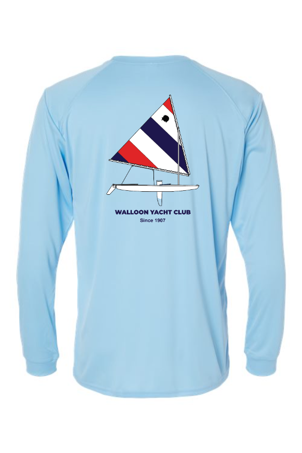 Long Islander Performance Long Sleeve T-Shirt 210 - sailfish back