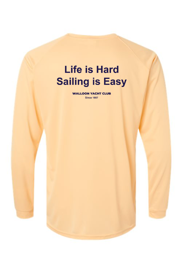 Long Islander Performance Long Sleeve T-Shirt 210 - sailing is easy back