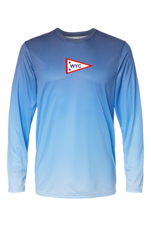 Barbados Performance Pin Dot Long Sleeve T-Shirt 225 - sailing is easy back