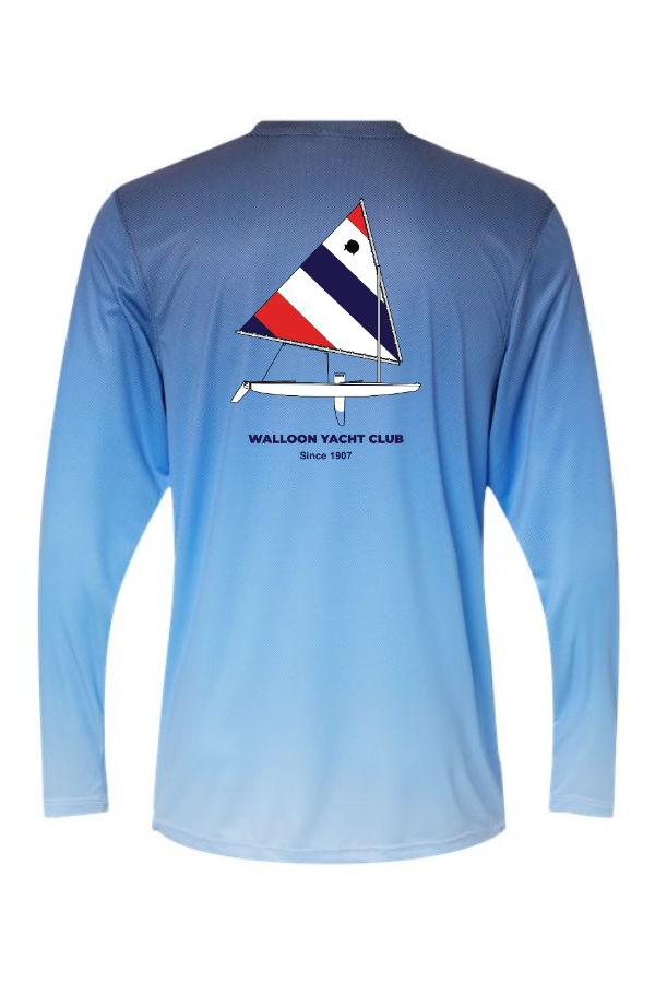 Barbados Performance Pin Dot Long Sleeve T-Shirt 225 - sailfish back