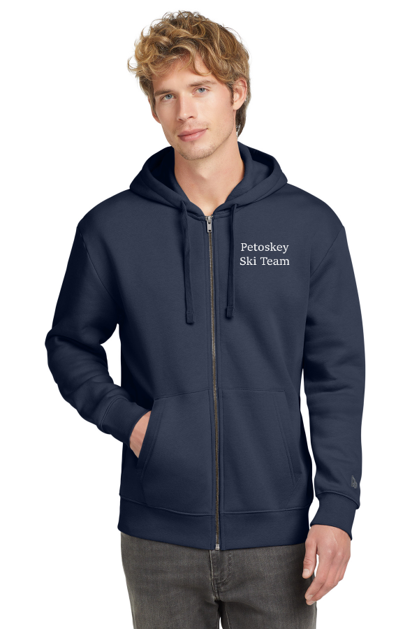 Heritage Fleece Full-Zip Hoodie NEA526 - old back logo