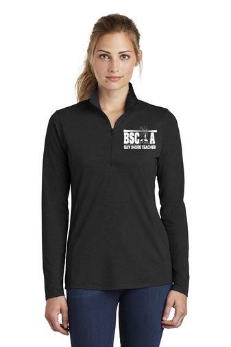 Sport-Tek Ladies PosiCharge Tri-Blend Wicking 1/4-Zip Pullover (LST407)