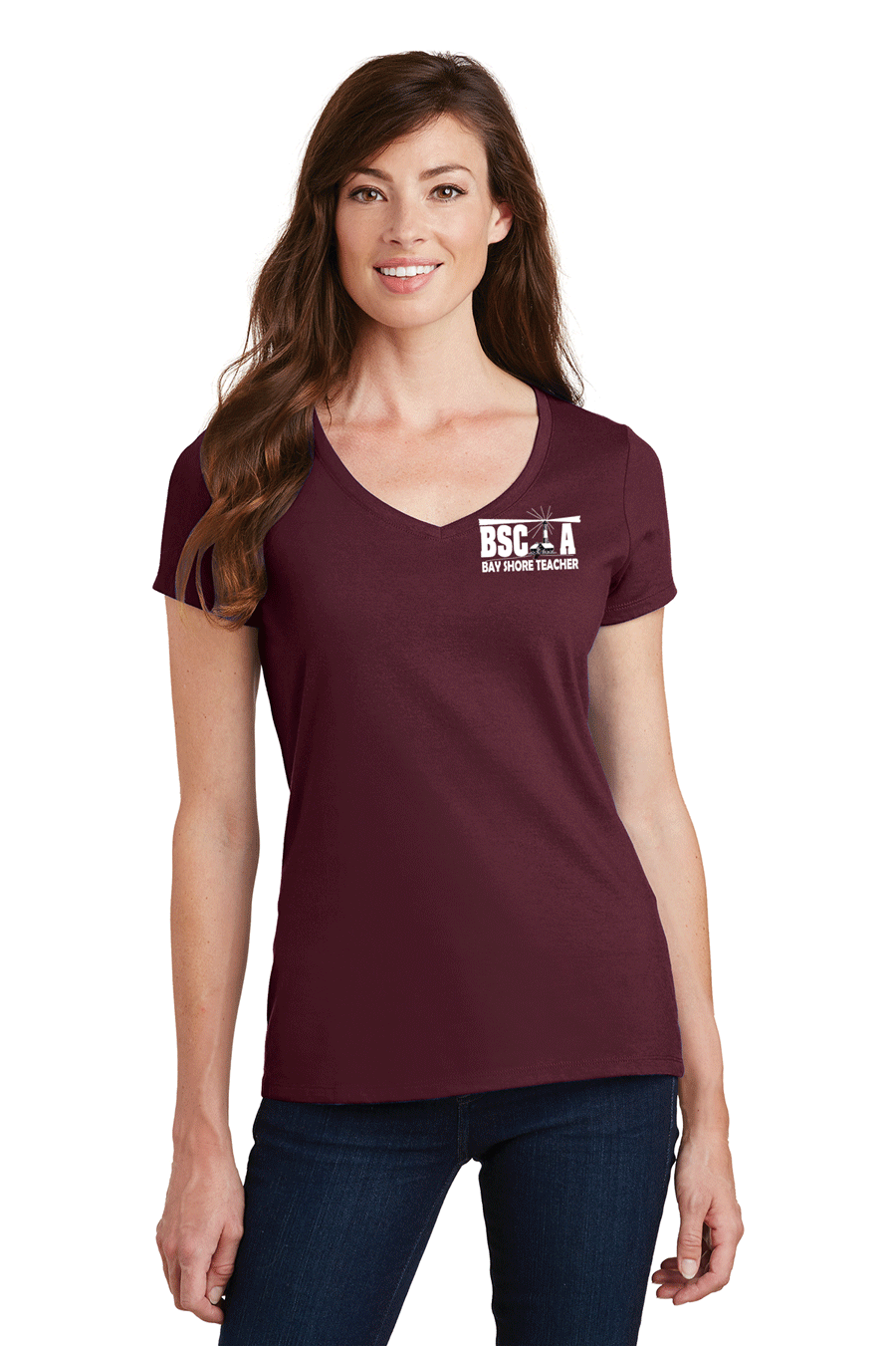 Port & Company Ladies Performance Blend V-Neck Tee (LPC381V)