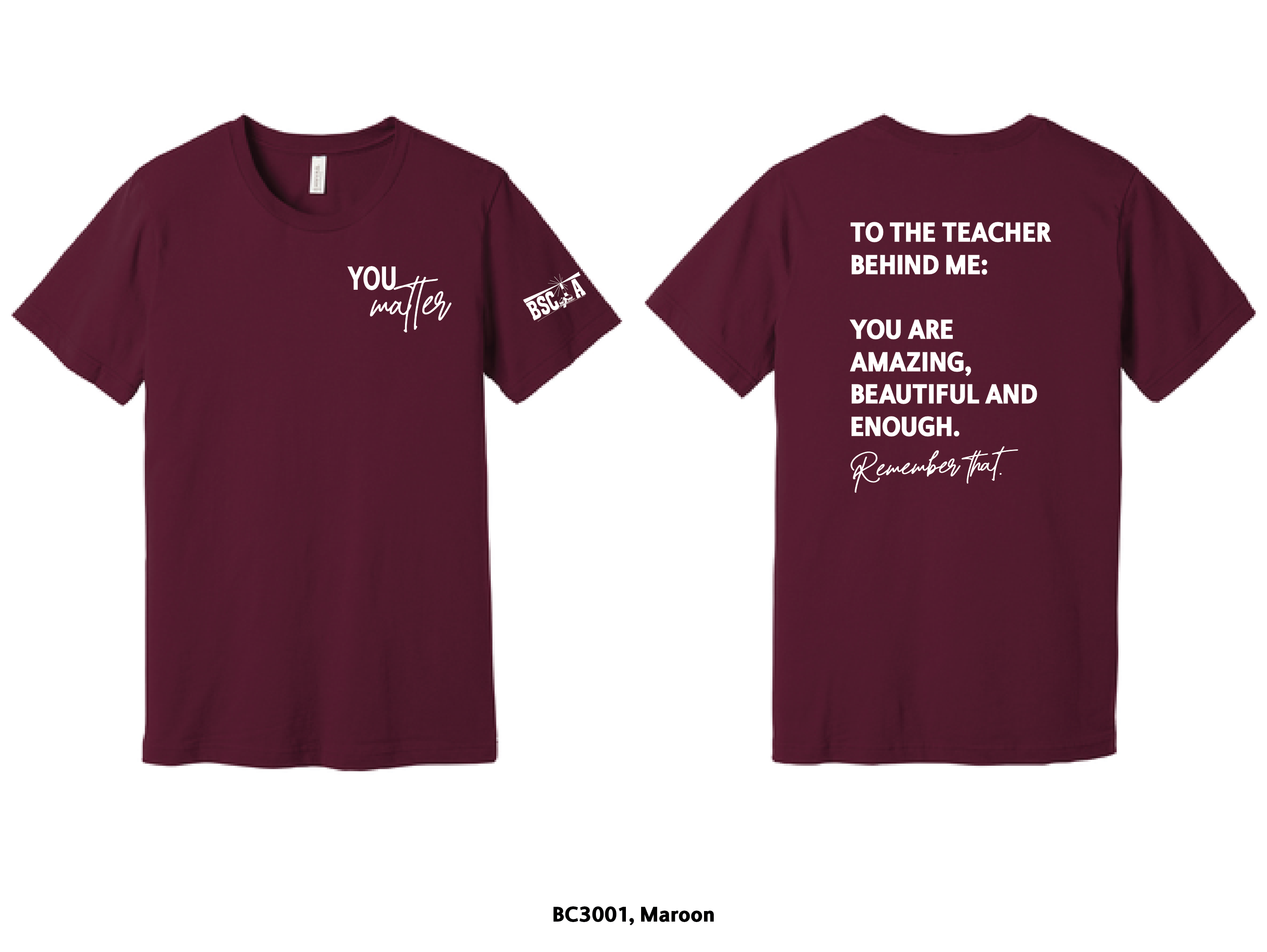 You Matter - BELLA+CANVAS Unisex Jersey Short Sleeve Tee (BC3001)