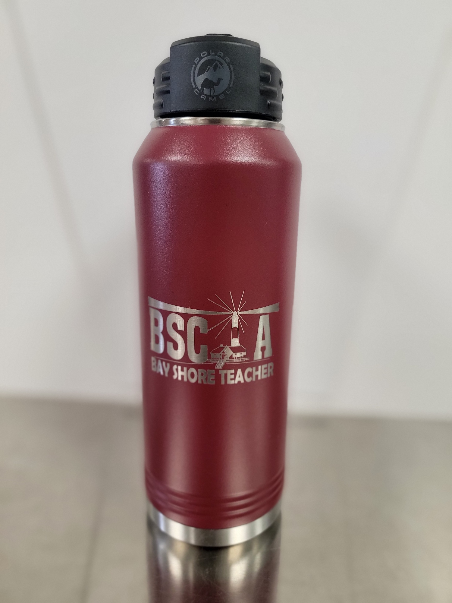Polar Camel 32 oz. Maroon Water Bottle