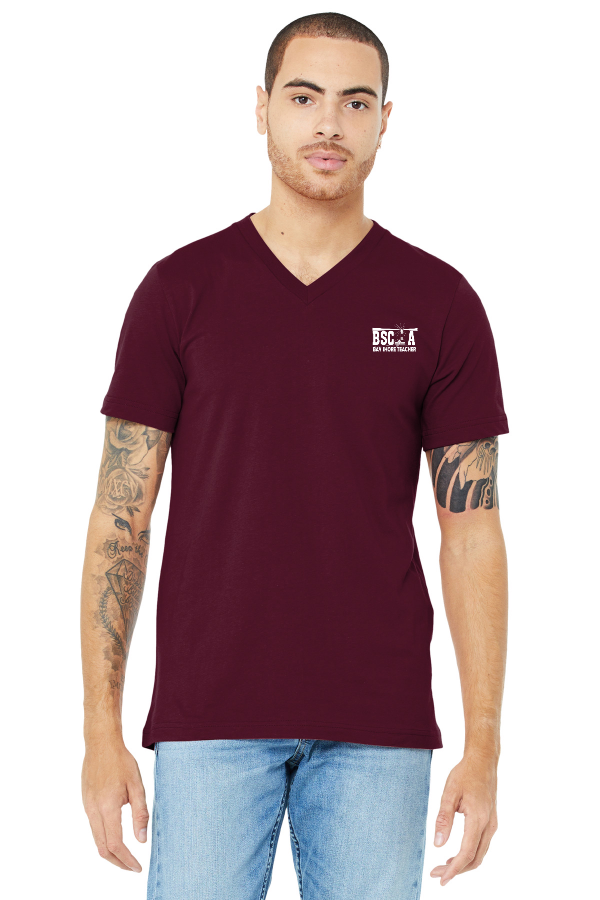 BELLA+CANVAS  Unisex Jersey Short Sleeve V-Neck Tee. (BC3005)