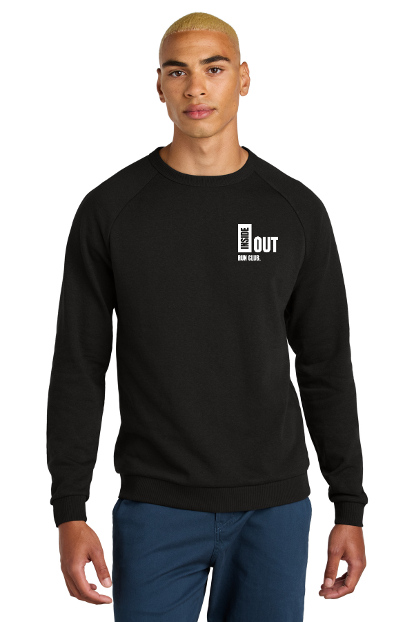 District Perfect Tri Fleece Crewneck Sweatshirt (DT1304) S/A EMB