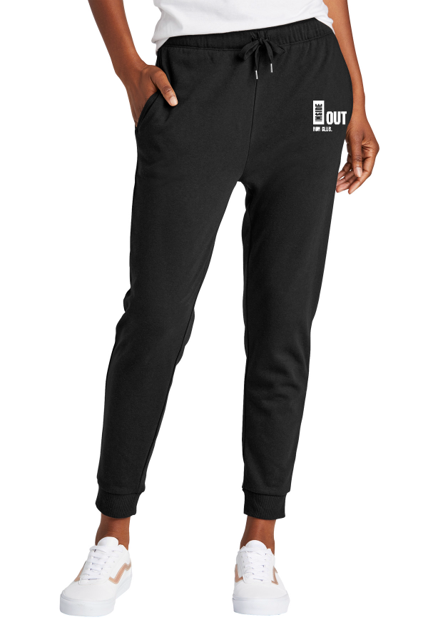 District Women's Perfect Tri Fleece Jogger (DT1310) S/A EMB