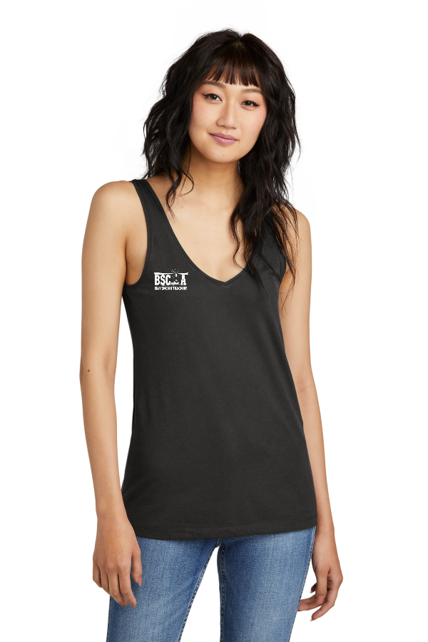 Women's Perfect Blend CVC V-Neck Tank (DT154)