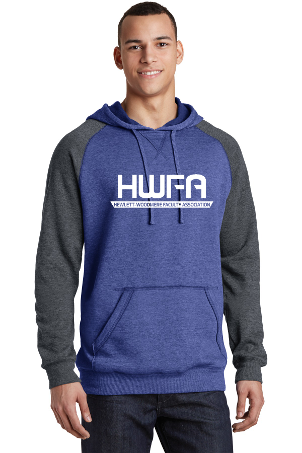 District Mens Lightweight Fleece Raglan Hoodie (DT196) F/F DIG