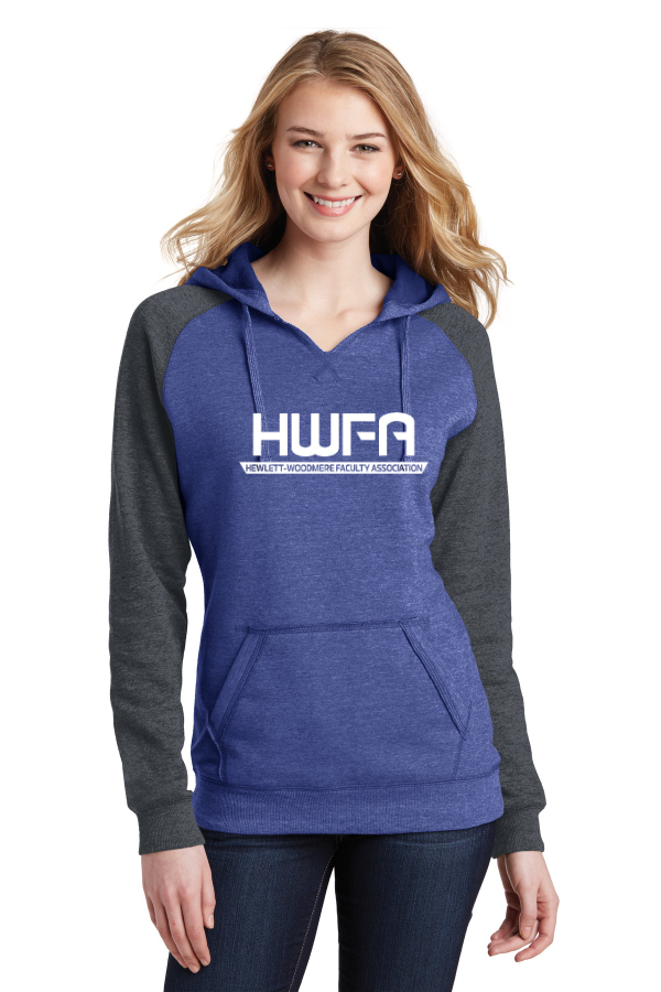 Womens Lightweight Fleece Raglan Hoodie (DT296) DIG F/F