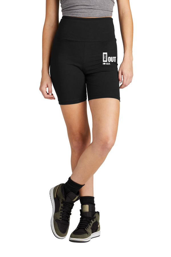 District Women Flex High-Waist Bike Short (DT7509) EMB