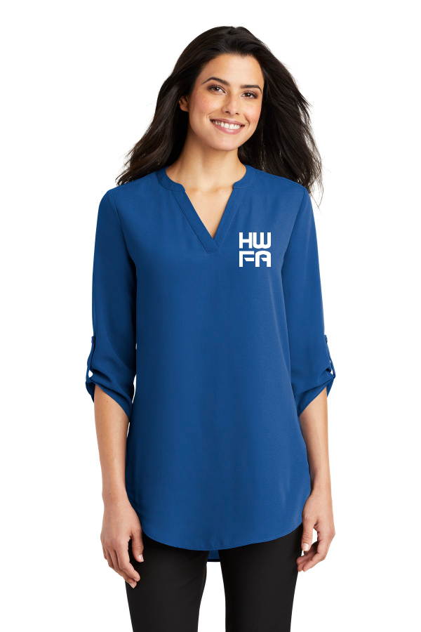 Womens 3/4-Sleeve Tunic Blouse (LW701) SanMar EMB