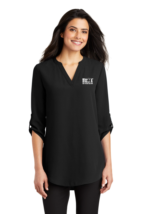 Ladies 3/4-Sleeve Tunic Blouse (LW701)