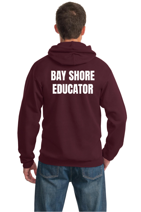 BAY SHORE EDUCATOR Port & Company Essential Fleece Pullover Hooded Sweatshirt (PC90H)