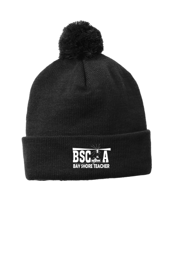 Sport-Tek Solid Pom Pom Beanie (STC37)