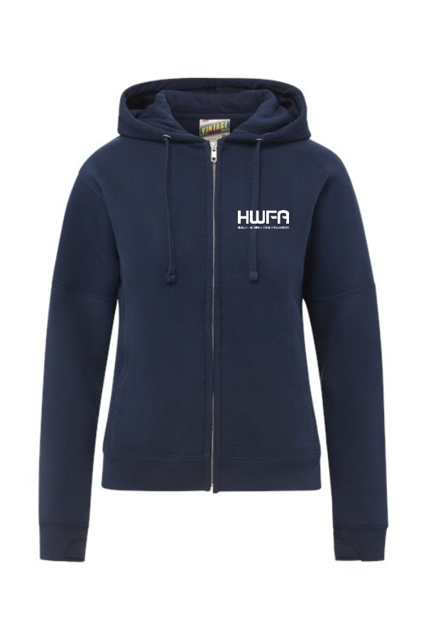 Women's Vintage Fleece Hooded Full-Zip Sweatshirt (24152) S&S EMB