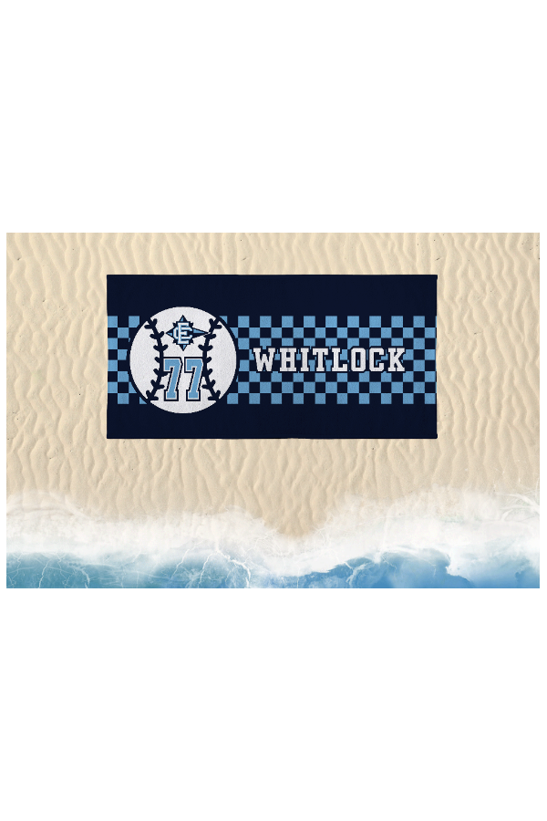 Knights - Select - Panthers - EC Checkered 30" x 60" Beach Towel