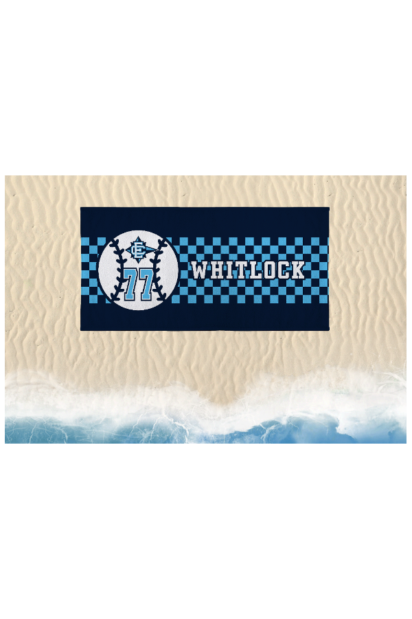 Mariners - Braves - Angels EC Checkered 30" x 60" Beach Towel