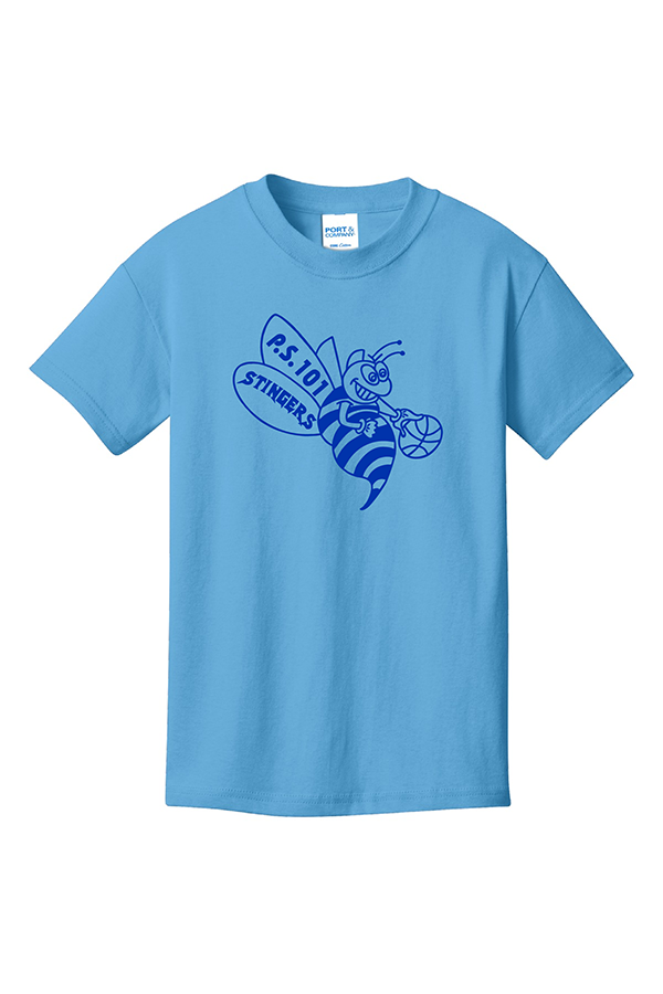 Fun Color Aquatic Blue Shirt-Bee