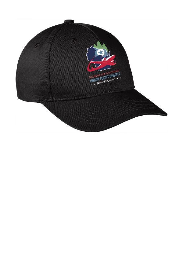 Snapback Fine Twill Cap  C801 with embroidered logo centered