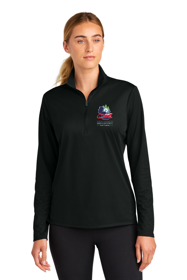 Women s Micropique Sport-Wick 1/4-Zip LST672 with  embroidered logo