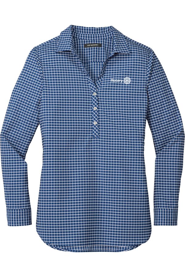 Ladies 3 Button LW680 Shirt w/ embroidered logo