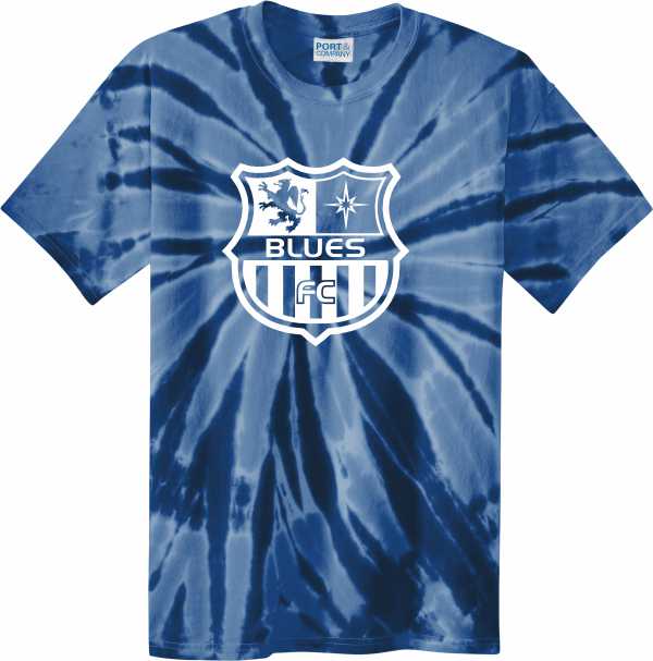 Youth Tie Dye PC147Y w/ Blues Badge