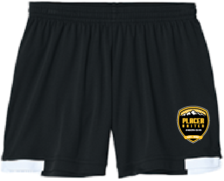 Ladies Club 5" Shorts LST442 w/ Placer Badge