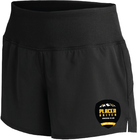 Ladies Shorts LST485 Sport-Tek 3.5" w/ Placer Badge