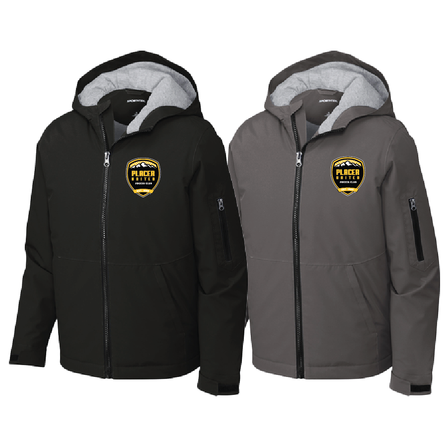 Youth YST56 Sport-Tek Waterproof Insulated Jacket w/ Embroidered Logo