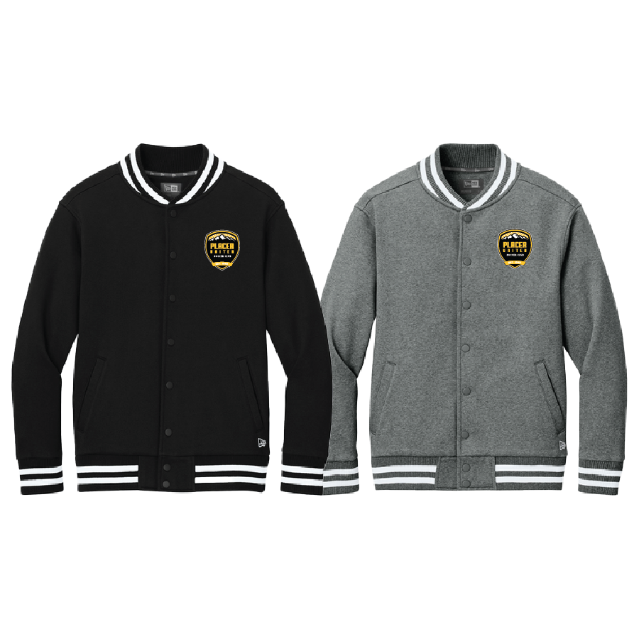 Unisex New Era NEA560 Varsity Heavyweight Fleece Jacket w/ Embroidered Logo