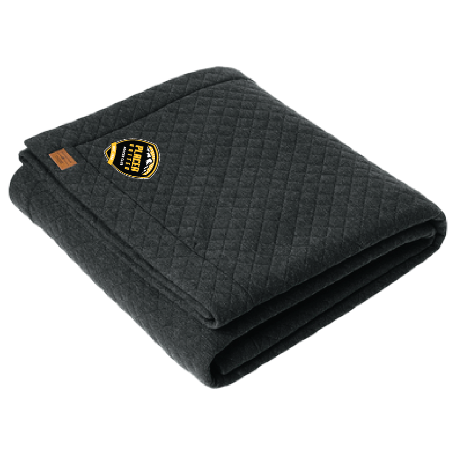 Travis Mathew TMA41481 Diamond Quilt Blanket  w/ Embroidered Logo