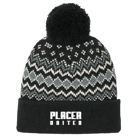 Hat - C991 Port Authority Alpine Pom Beanie w/ Embroidered Logo