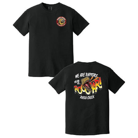 Adult Tee Comfort Colors w/ Raptor's Roar Logo