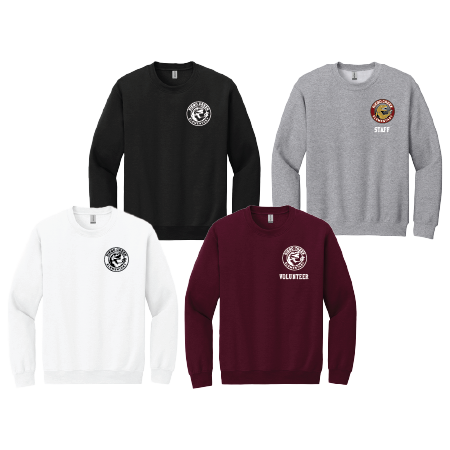 Adult Crewneck Sweatshirt 18000 w/ School Logo