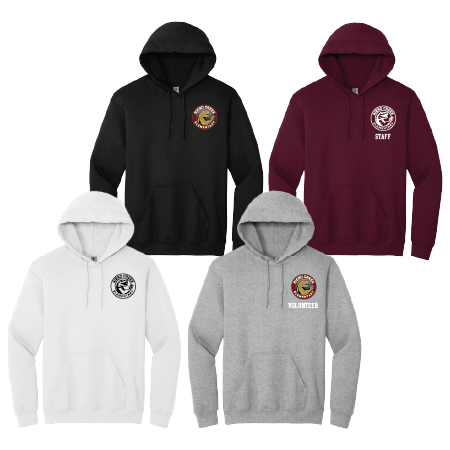 Adult Hooded Sweatshirt 18500 w/ school Logo