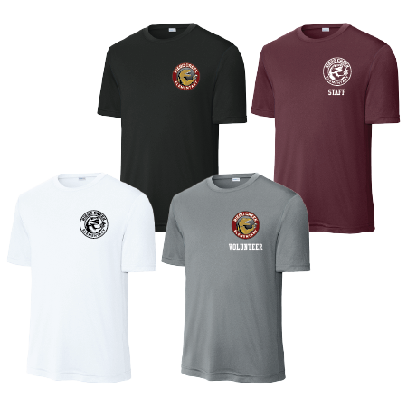 Adult Polyester Tee ST350 w/ School Logo