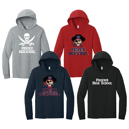 Unisex Hooded Tee 363LH w/ Heat Press Logo