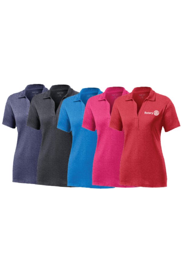 Ladies Polo LST660 Sport-Tek Women's Heather Contender Polo w/ Embroidered Logo