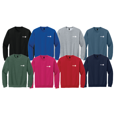 Gildan 18000 Heavy Blend Crewneck Sweatshirt w/ Embrodiered Logo