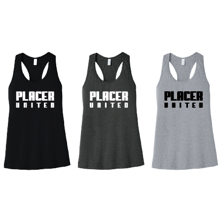 Ladies BC6008 BELLA+CANVAS Women’s Jersey Racerback Tank w/ Logo