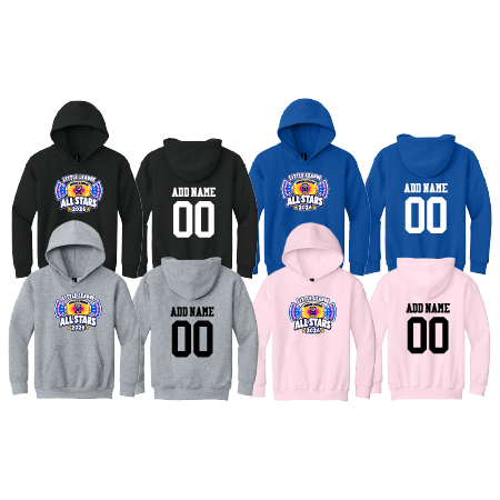 Youth Hoodie 18500B Gildan-Youth Heavy Blend w/ Event Logo Heat Pressed DTF Transfer