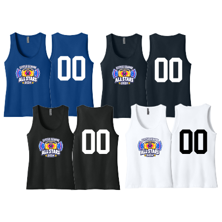 Ladies 3933 Tank Top w/ Event Logo heat pressed