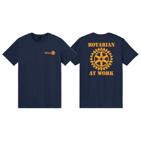 Unisex 100% Light Cotton Tee - Rotarian at Work Logo