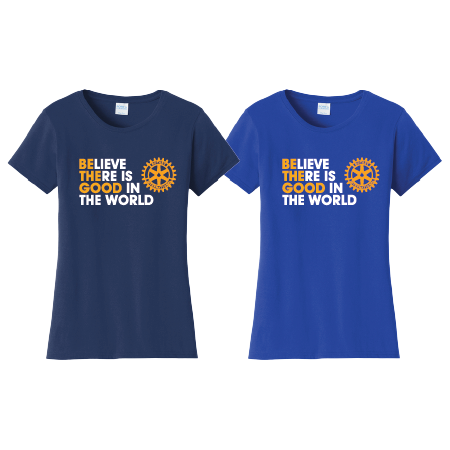 Ladies Port & Co Fan Favorite Tee (LADIES FASHION FIT) w/ Believe there is Good Logo